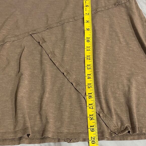 Horny Toad Toad&Co‎ Brown Oblique Skirt Size Large Organic Cotton TENCEL Blend - Picture 9 of 11